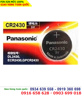 Pin 3v lithium Panasonic CR2430 Made in Indonesia